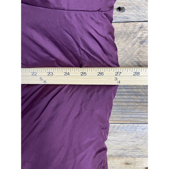 Women's 54in Bust Purple Reversible Puffer Mid Length Jacket Quilted Lined Coat - Picture 10 of 11